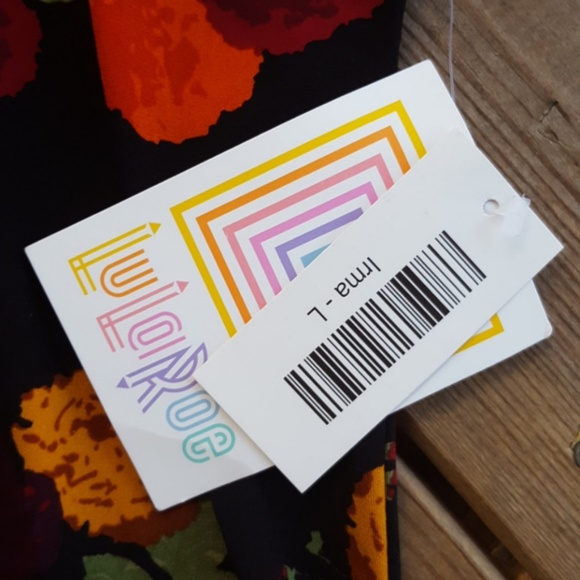 NWT Lularoe Floral Irma Size L Unicorn - Picture 5 of 6